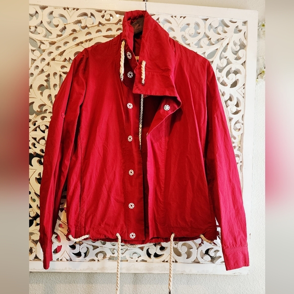 SHADES OF GREIGE NWT RED MENS WINDBREAKER SIZE MEDIUM - Picture 5 of 13